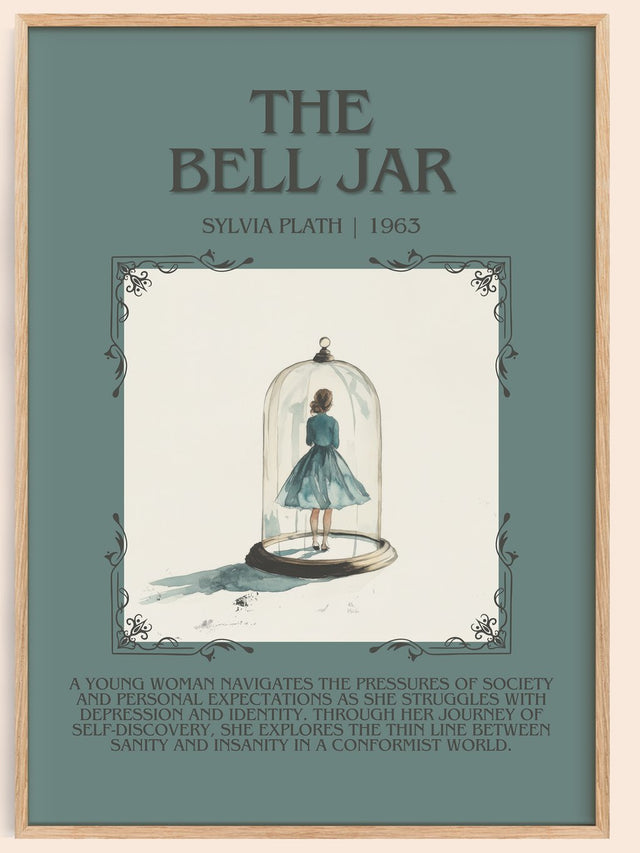 The Bell Jar Minimalist Book Poster by Sylvia Plath