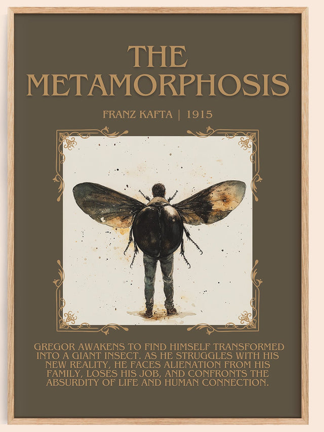 Metamorphosis Minimalist Book Poster by Frank Kafka