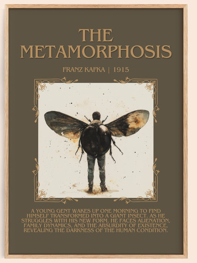 Metamorphosis Minimalist Book Poster by Frank Kafka