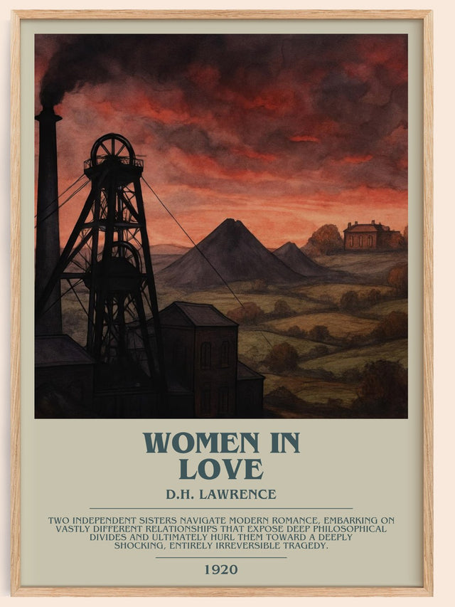 Women In Love Bookish Wall Art by D.H. Lawrence