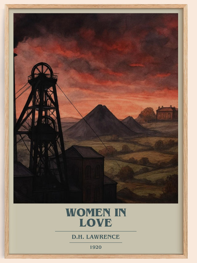 Women In Love Book Cover Poster by D.H. Lawrence