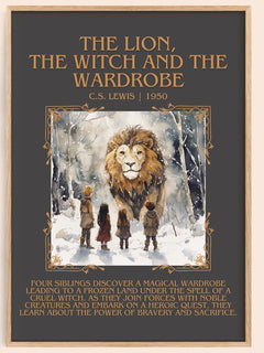 Lion, the Witch and the Wardrobe Minimalist Book Poster by C. S. Lewis