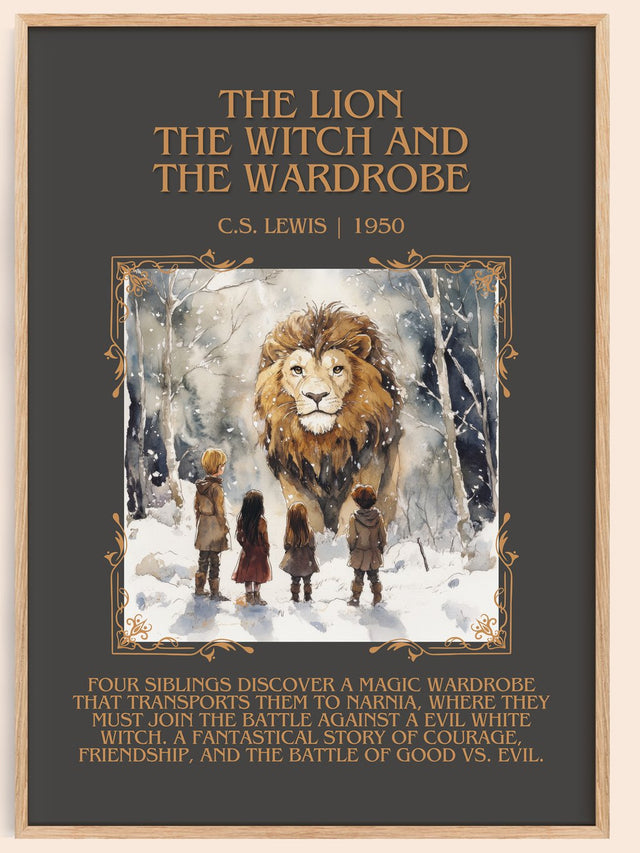 Lion, the Witch and the Wardrobe Minimalist Book Poster by C. S. Lewis