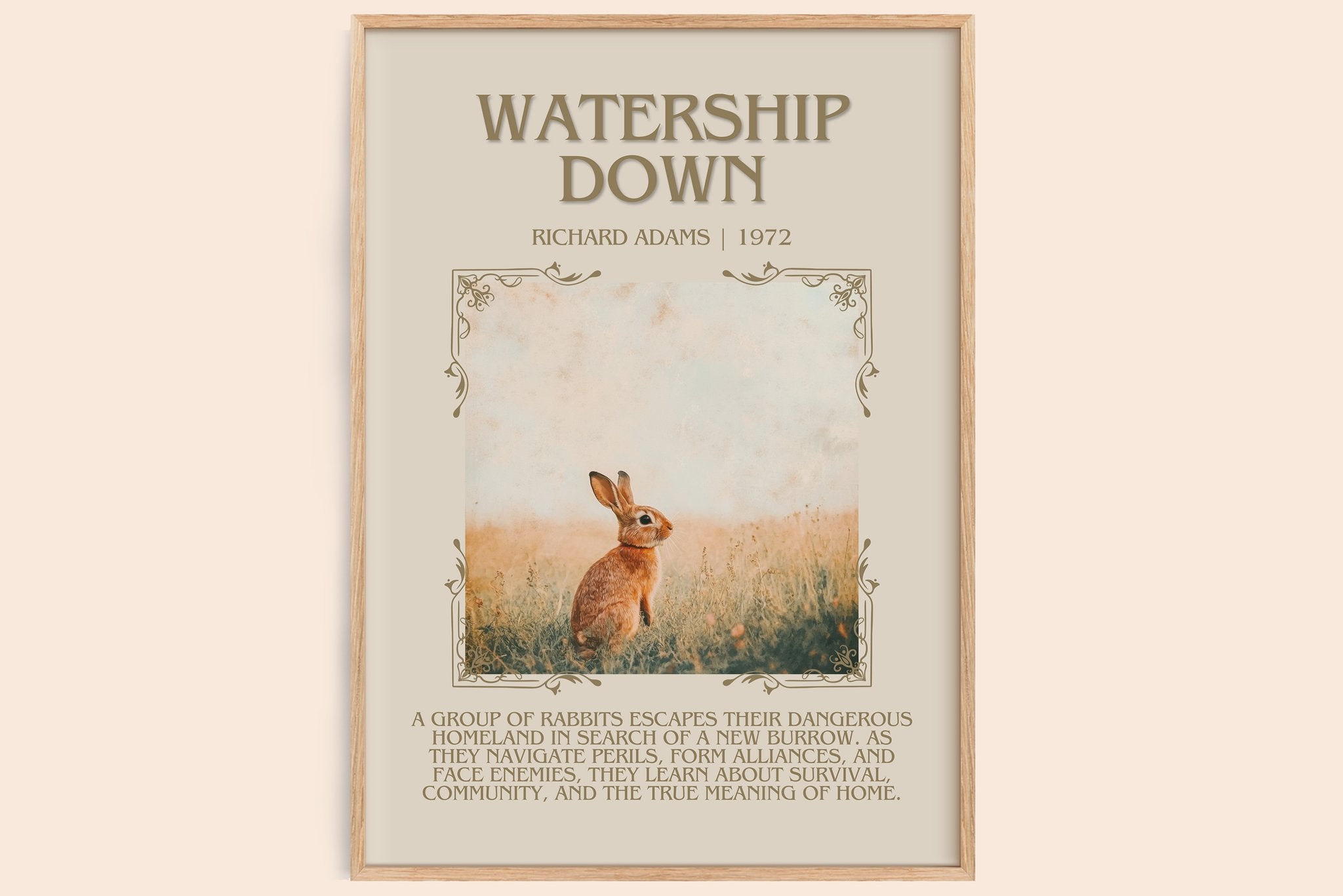 Watership Down Minimalist Book Poster by Richard Adams
