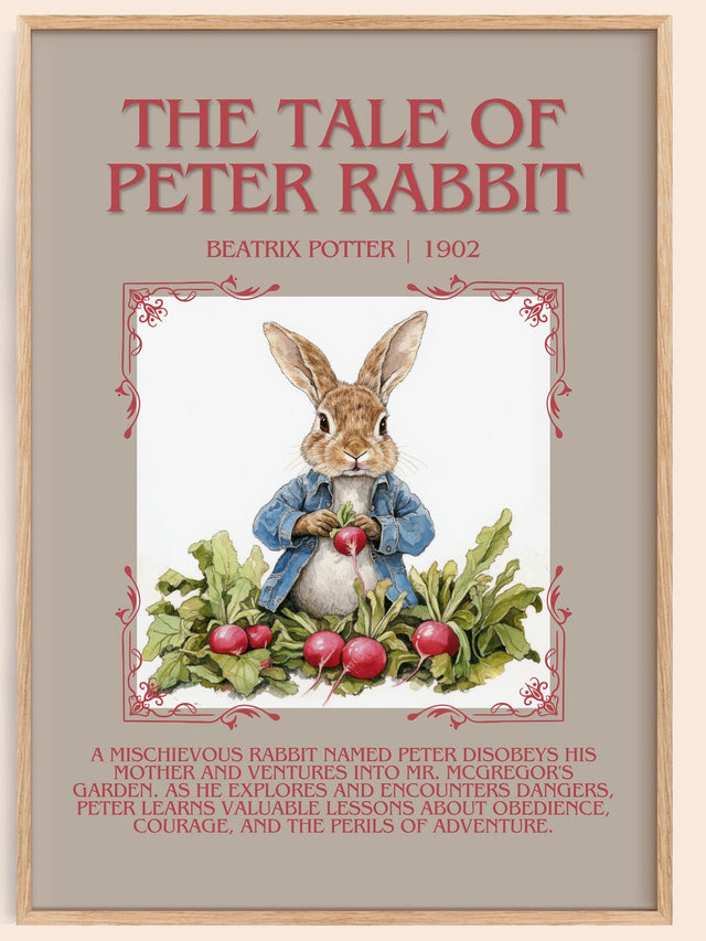 The Tale of Peter Rabbit Minimalist Book Poster by Beatrix Potter