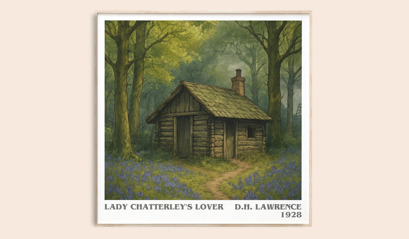 Lady Chatterley's Lover literary book poster by D.H. Lawrence – framed literary art print
