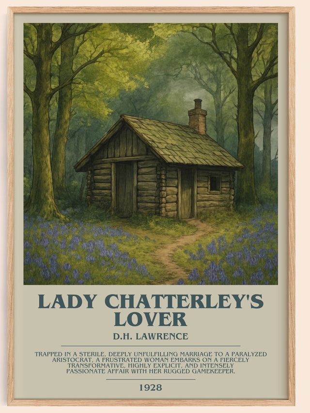 Lady Chatterley's Lover Bookish Wall Art by D.H. Lawrence