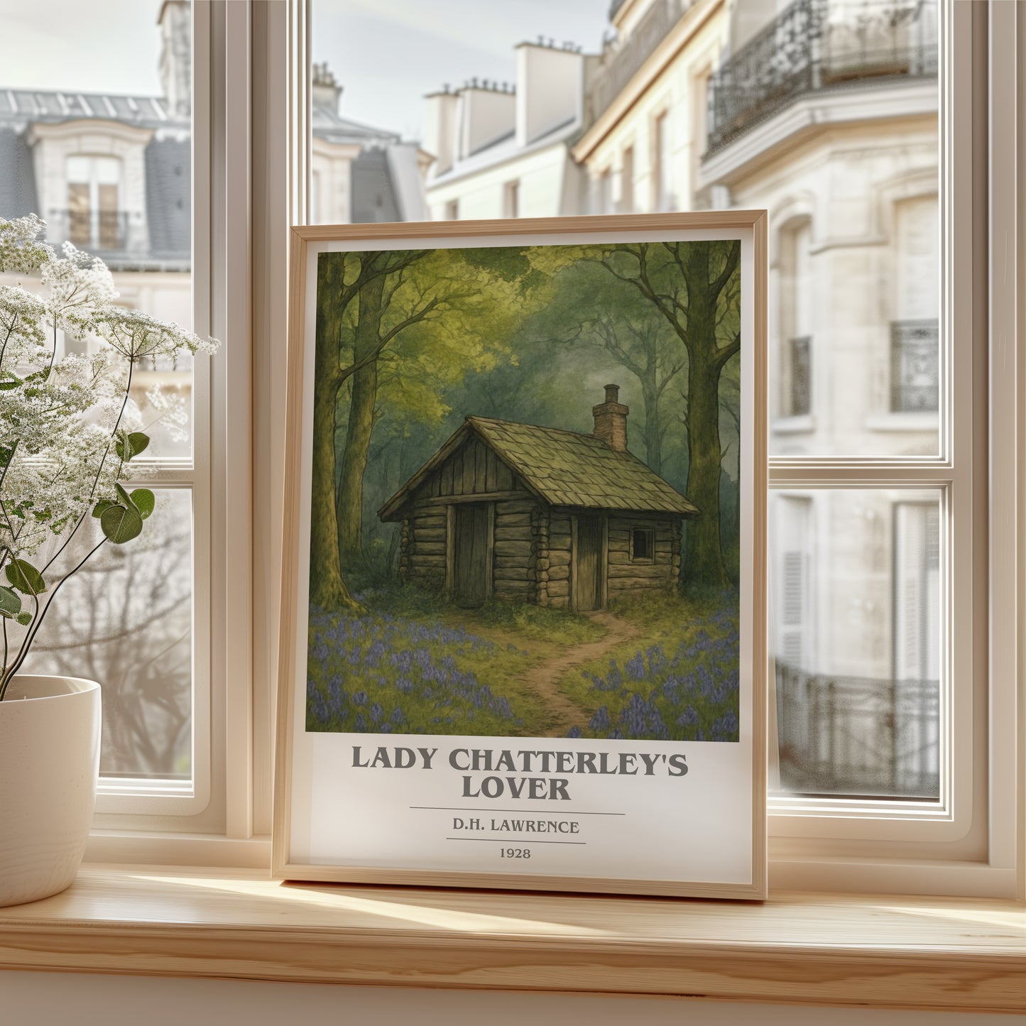 Lady Chatterley's Lover book cover poster colour and style options – D.H. Lawrence book art