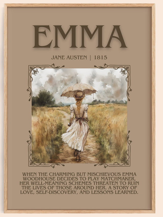 Emma Minimalist Book Poster by Jane Austen