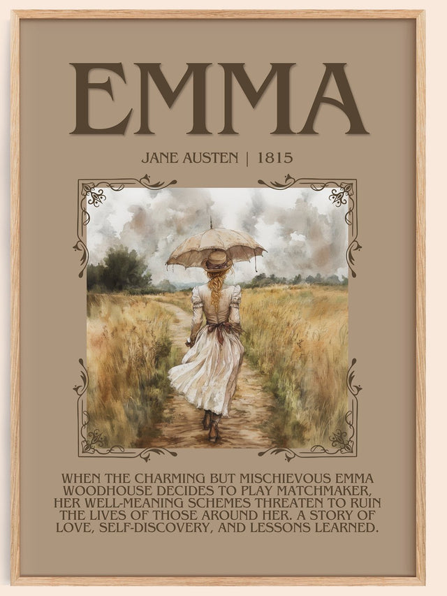 Emma Minimalist Book Poster by Jane Austen