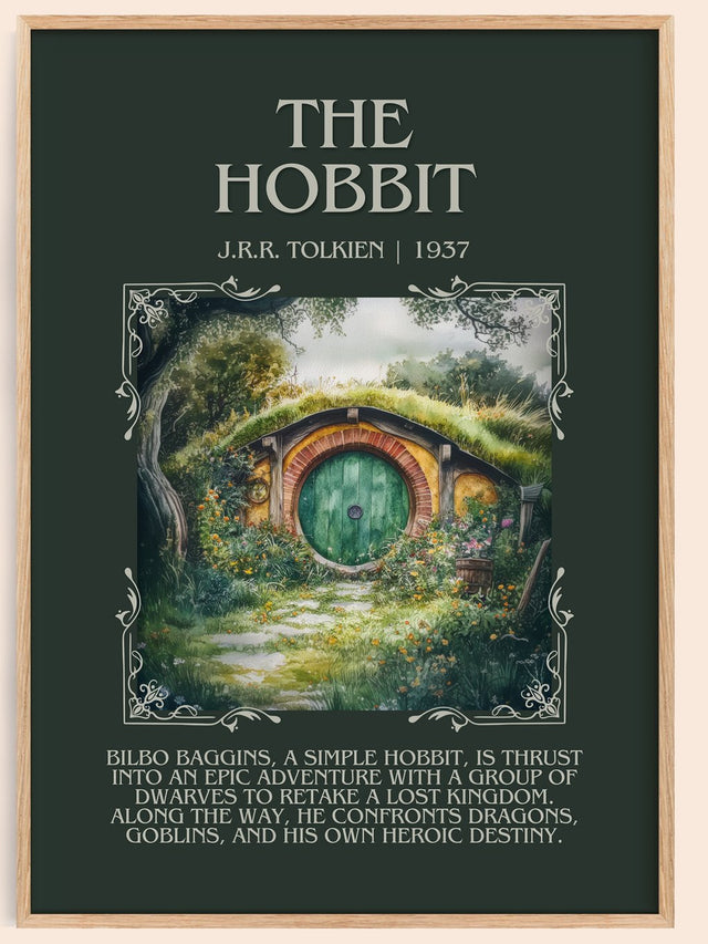 The Hobbit Minimalist Book Poster by J. R. R. Tolkien