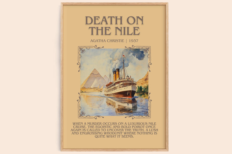 Death on the Nile Minimalist Book Poster by Agatha Christie (Blurby style)