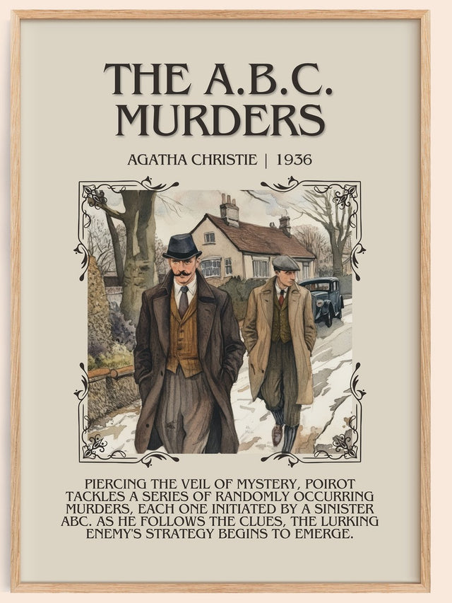 The A.B.C. Murders Minimalist Book Poster by Agatha Christie