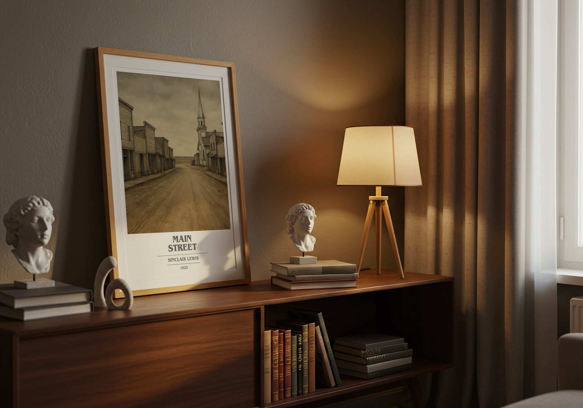 Main Street book cover book poster framed on wall – satire wall art