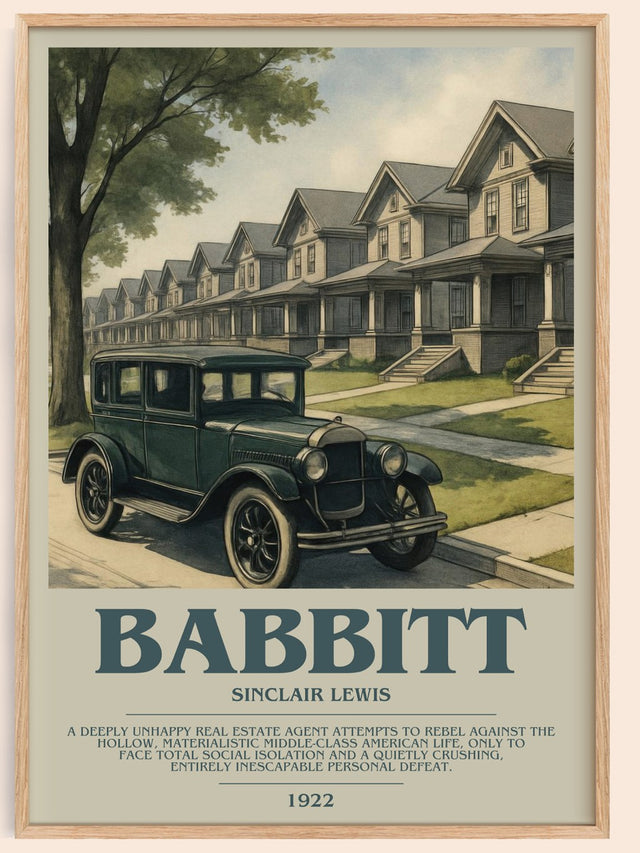 Babbitt Bookish Wall Art by Sinclair Lewis