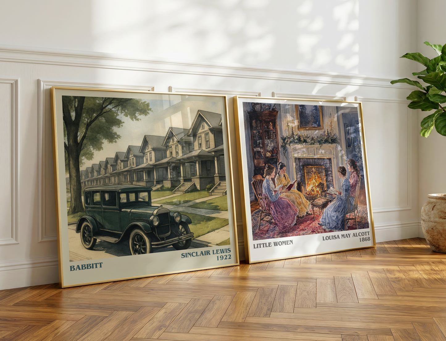 Babbitt literary print on bookshelf – Sinclair Lewis fan gift