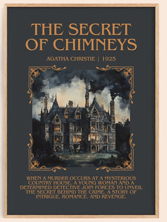 The Secret of Chimneys Minimalist Book Poster by Agatha Christie