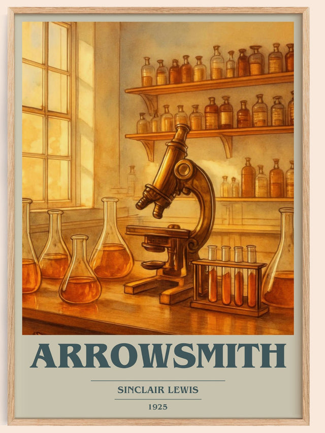 Arrowsmith Book Cover Poster by Sinclair Lewis