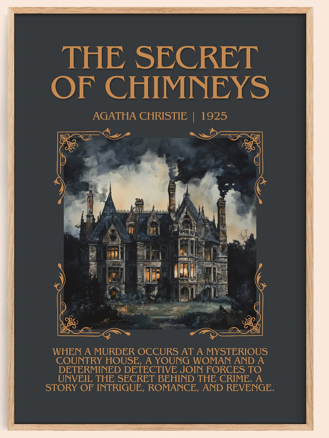 The Secret of Chimneys Minimalist Book Poster by Agatha Christie