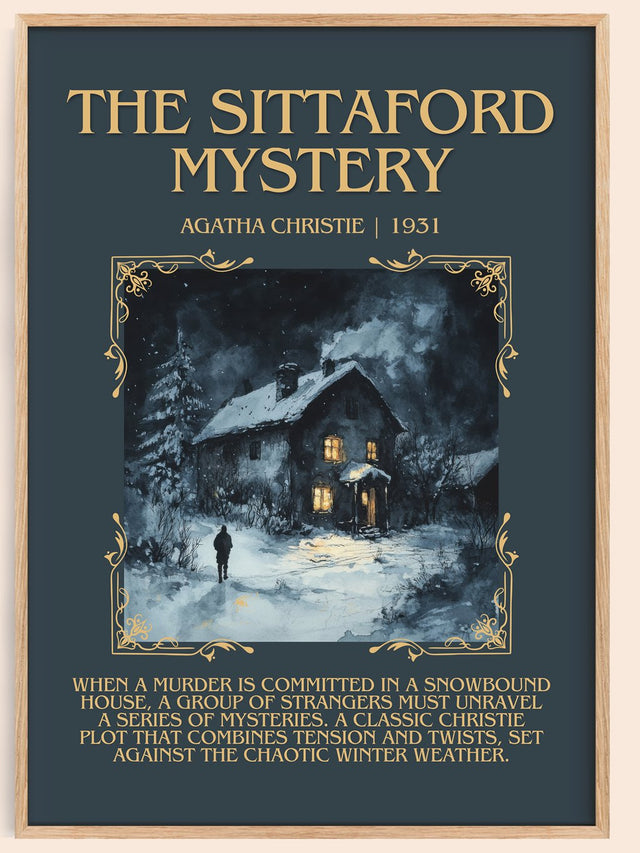 The Sittaford Mystery Minimalist Book Poster by Agatha Christie