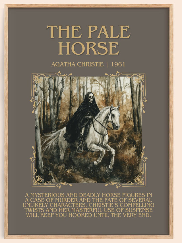 The Pale Horse Minimalist Book Poster by Agatha Christie