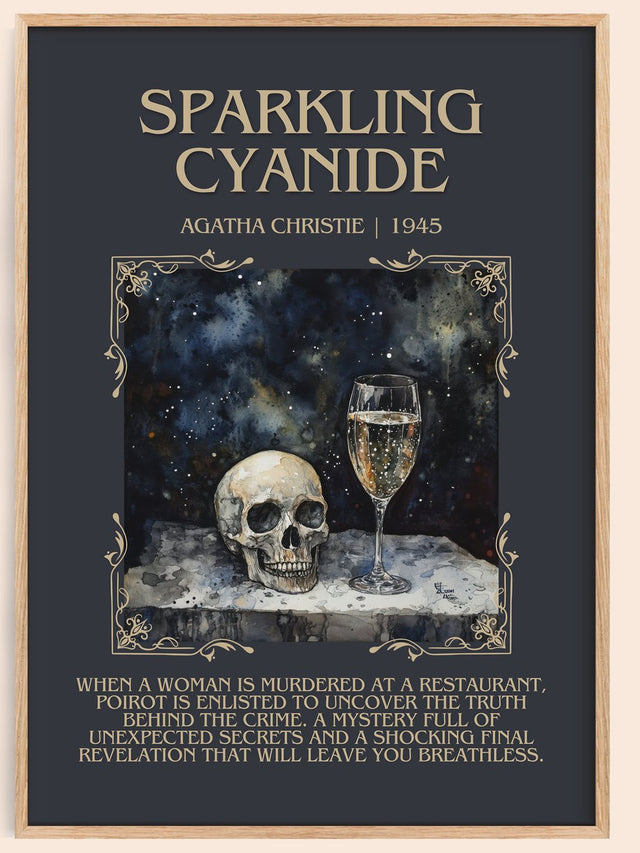 Sparkling Cyanide Minimalist Book Poster by Agatha Christie