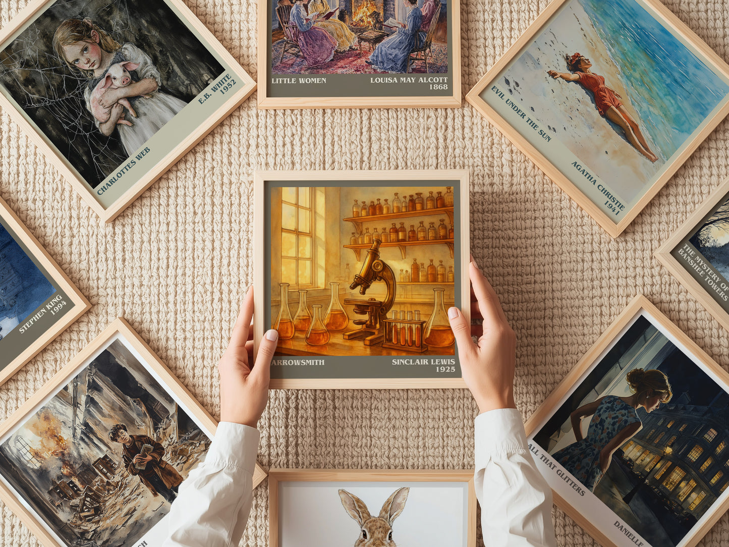 Arrowsmith literary book poster framed on wall – satire wall art