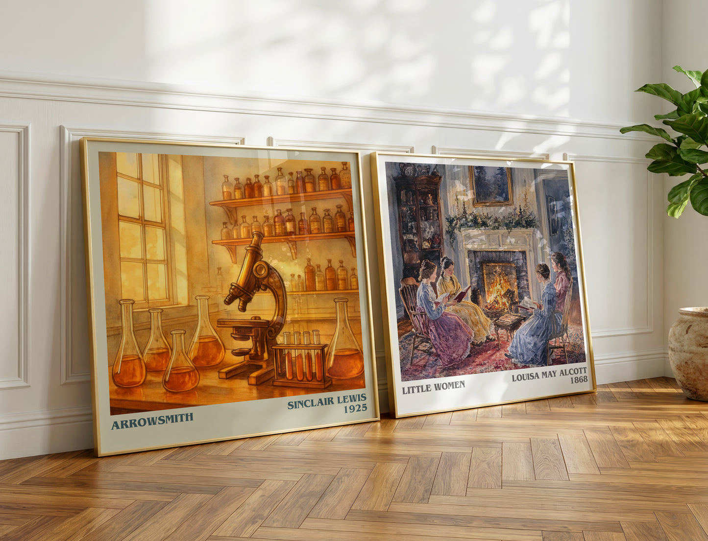 Arrowsmith literary print on bookshelf – Sinclair Lewis fan gift