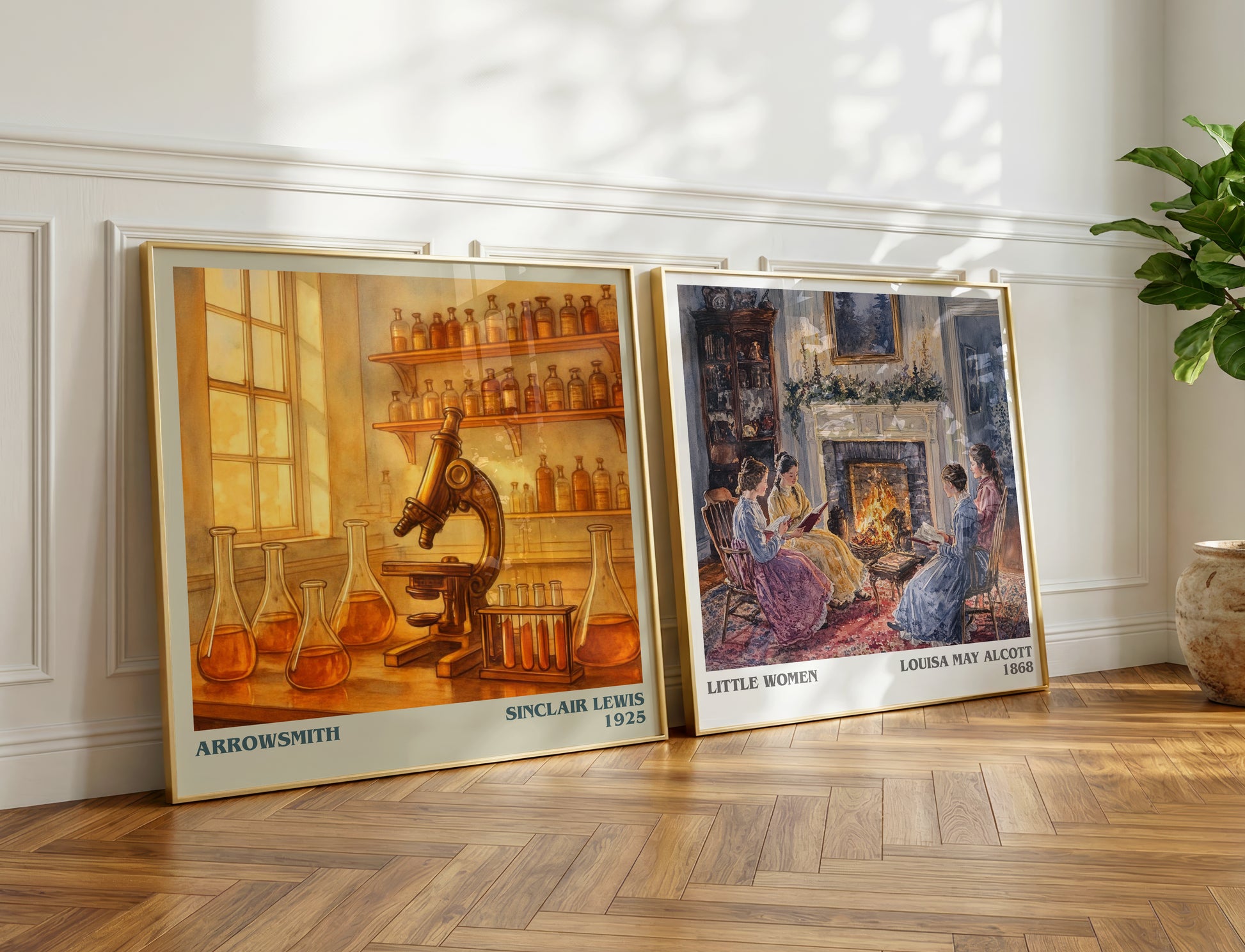 Arrowsmith literary print on bookshelf – Sinclair Lewis fan gift