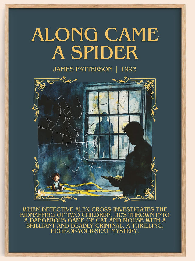 Along Came a Spider Minimalist Book Poster by James Patterson