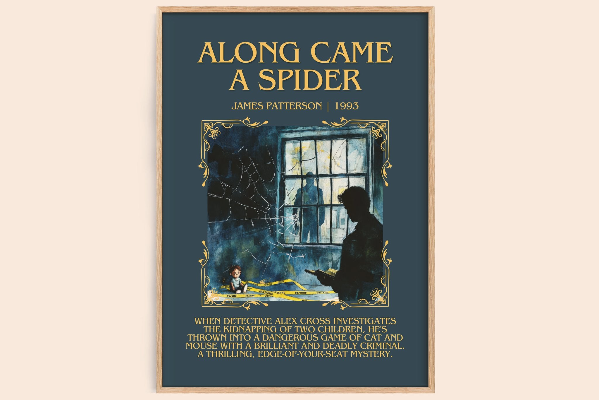 Along Came a Spider Minimalist Book Poster by James Patterson