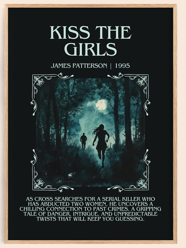 Kiss the Girls Minimalist Book Poster by James Patterson