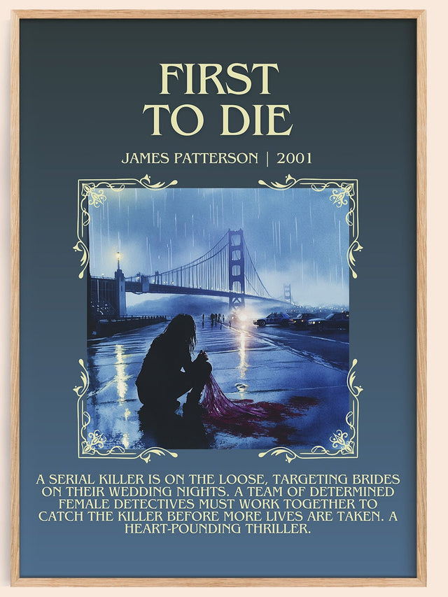 First To Die Minimalist Book Poster by James Patterson