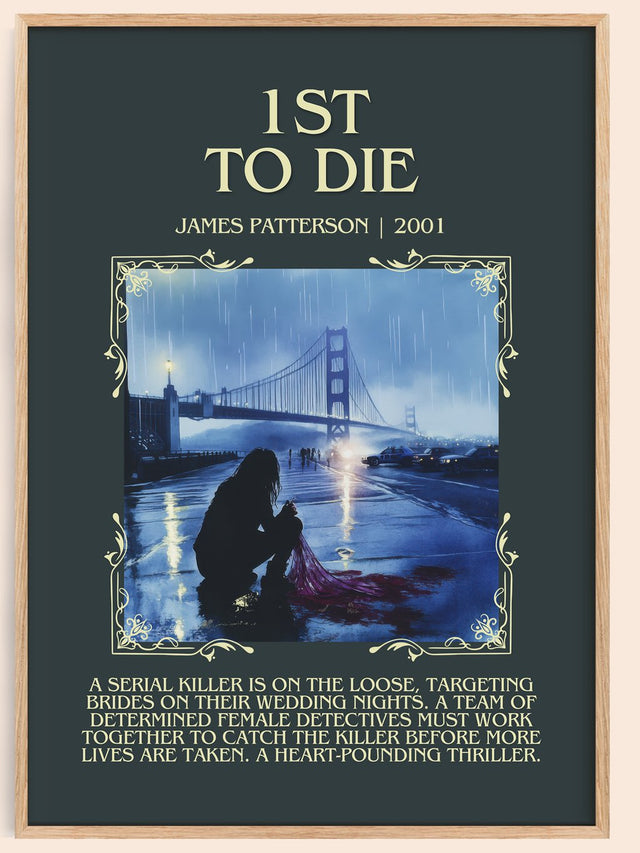 First To Die Minimalist Book Poster by James Patterson