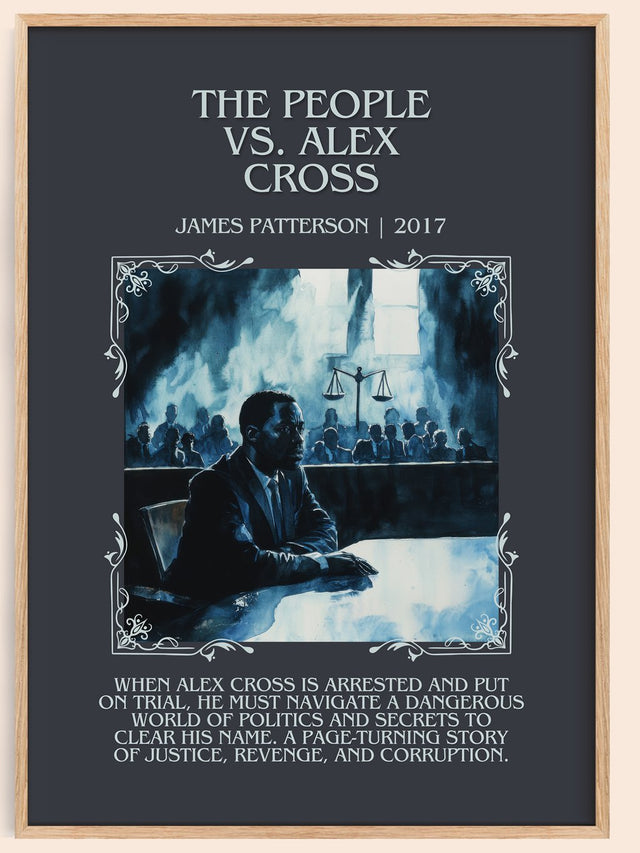 The People Vs. Alex Cross Minimalist Book Poster by James Patterson