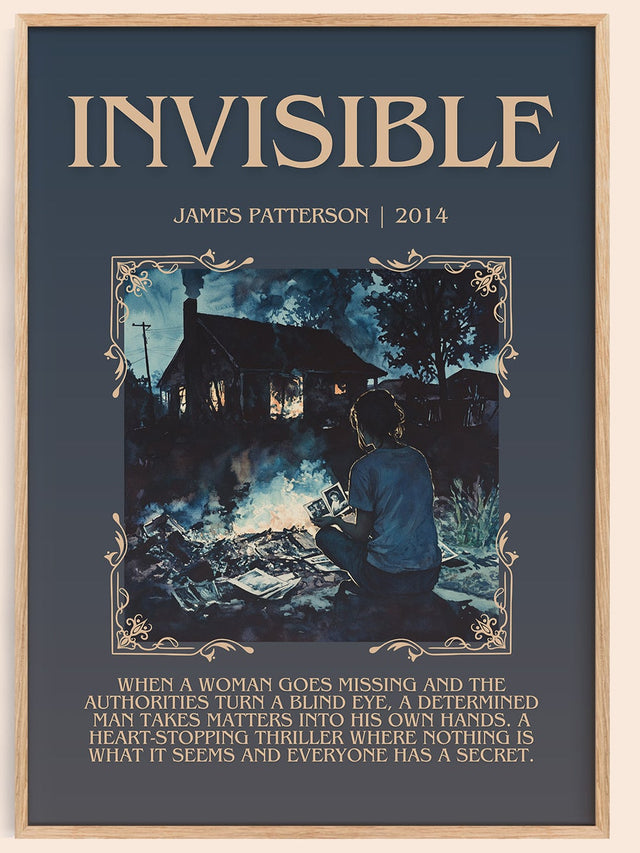 Invisible Minimalist Book Poster by James Patterson