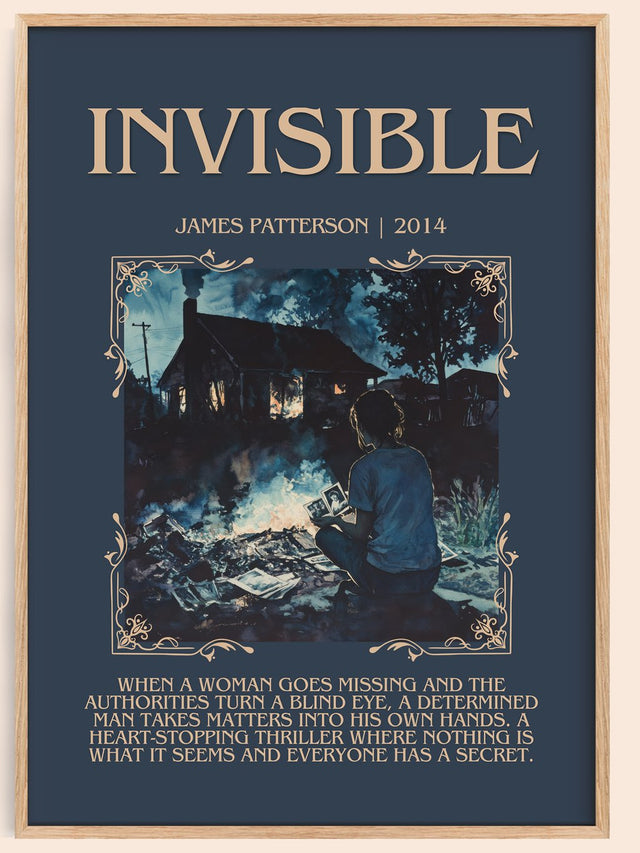 Invisible Minimalist Book Poster by James Patterson