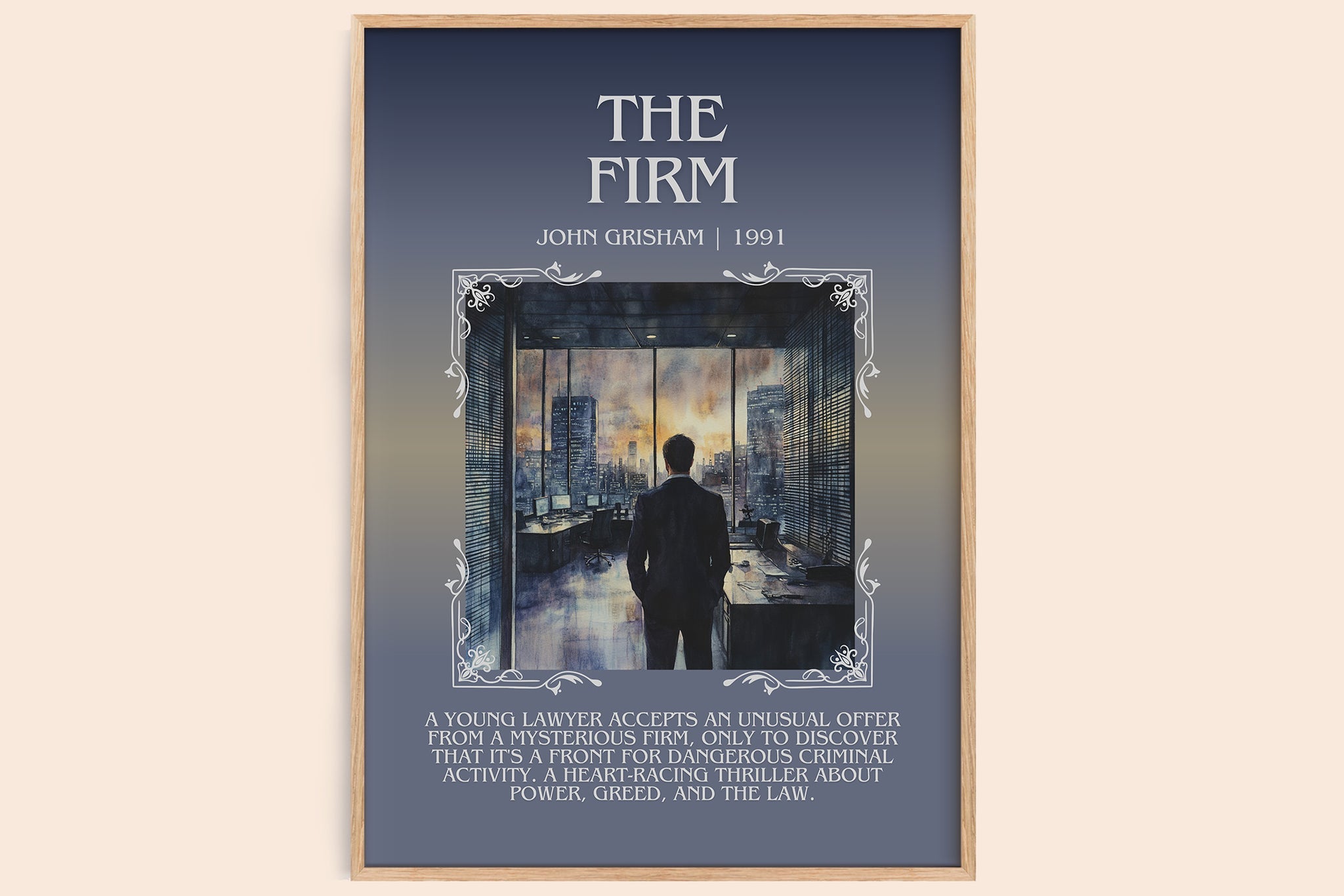 The Firm Minimalist Book Poster by John Grisham