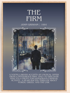 The Firm Minimalist Book Poster by John Grisham