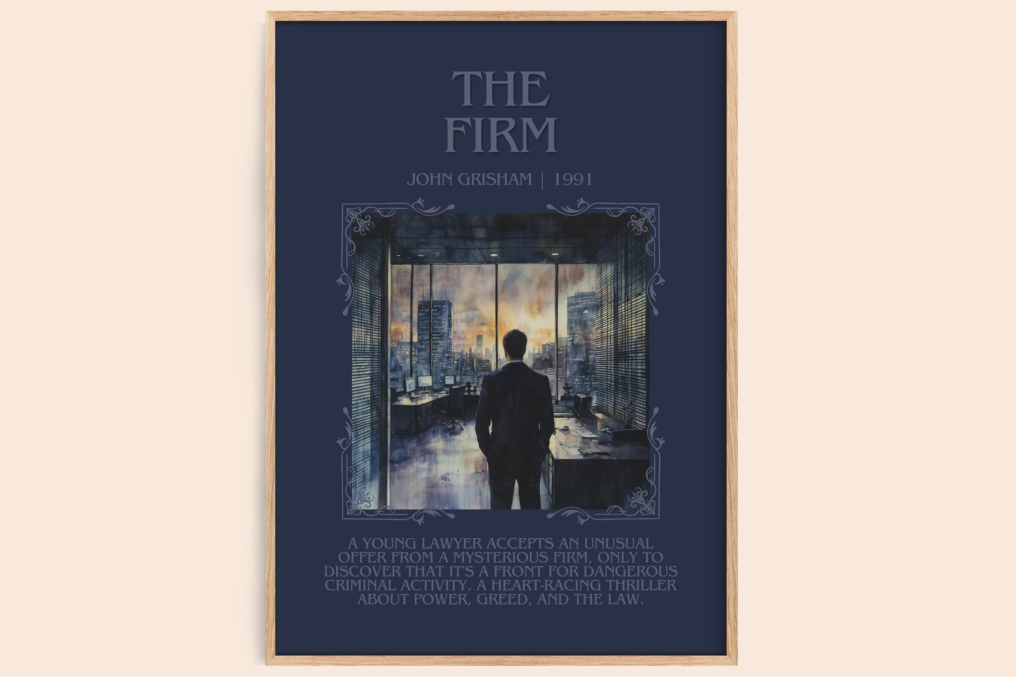 The Firm Minimalist Book Poster by John Grisham