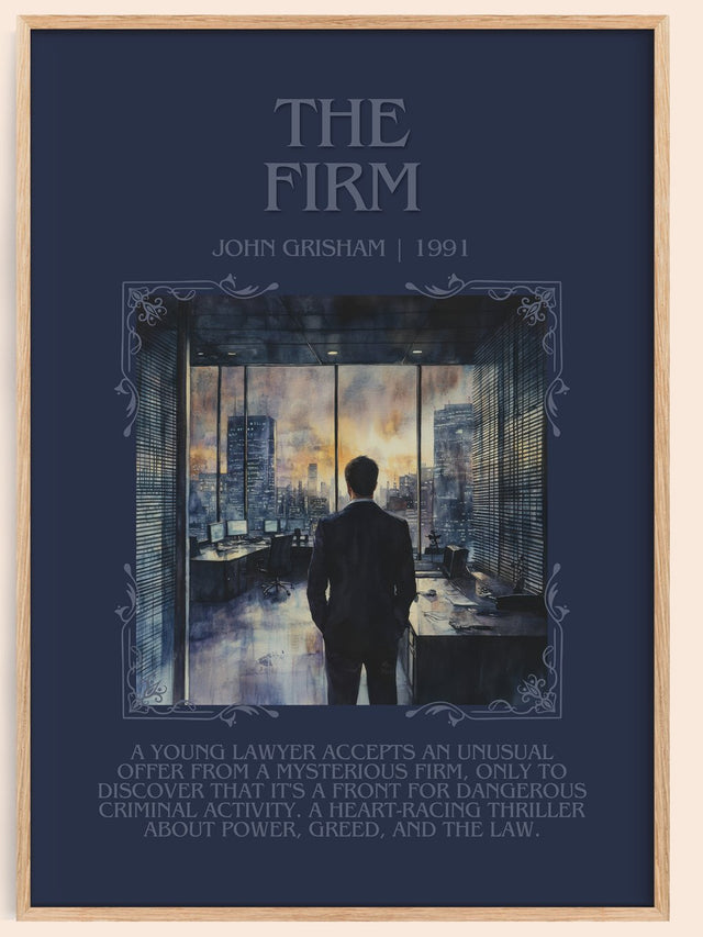 The Firm Minimalist Book Poster by John Grisham