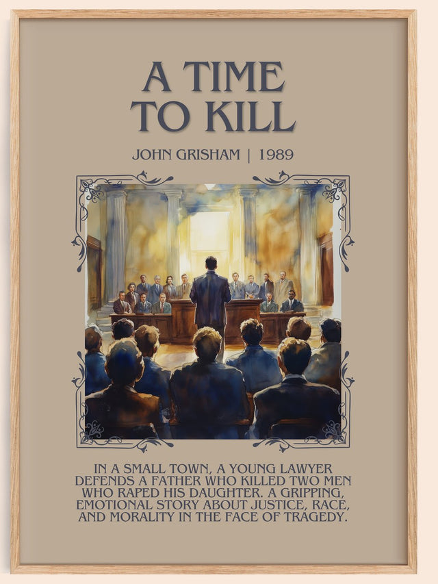 A Time to Kill Minimalist Book Poster by John Grisham