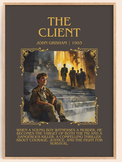 The Client Minimalist Book Poster by John Grisham