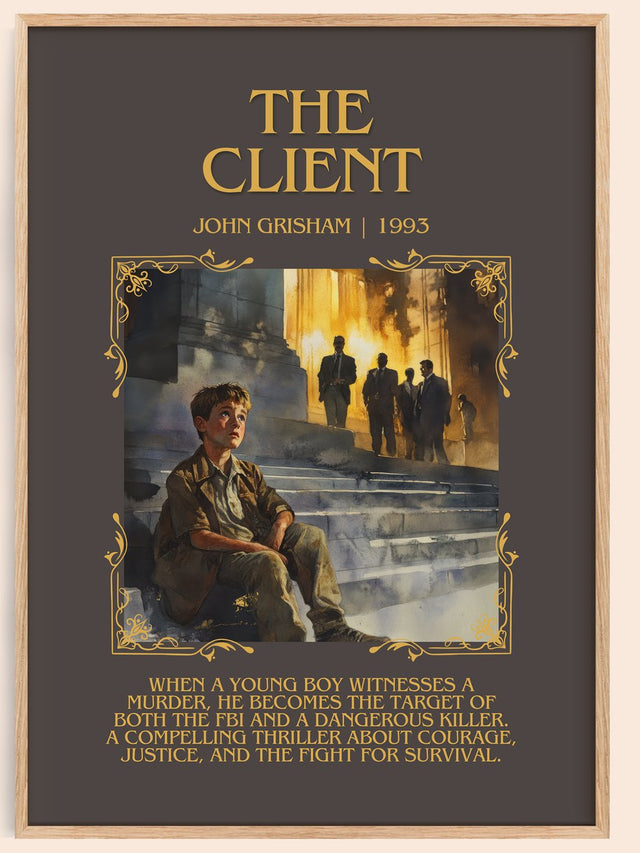 The Client Minimalist Book Poster by John Grisham
