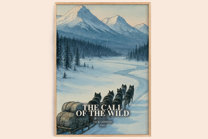The Call Of The Wild Book Watercolour Illustration by Jack London (Edge style)