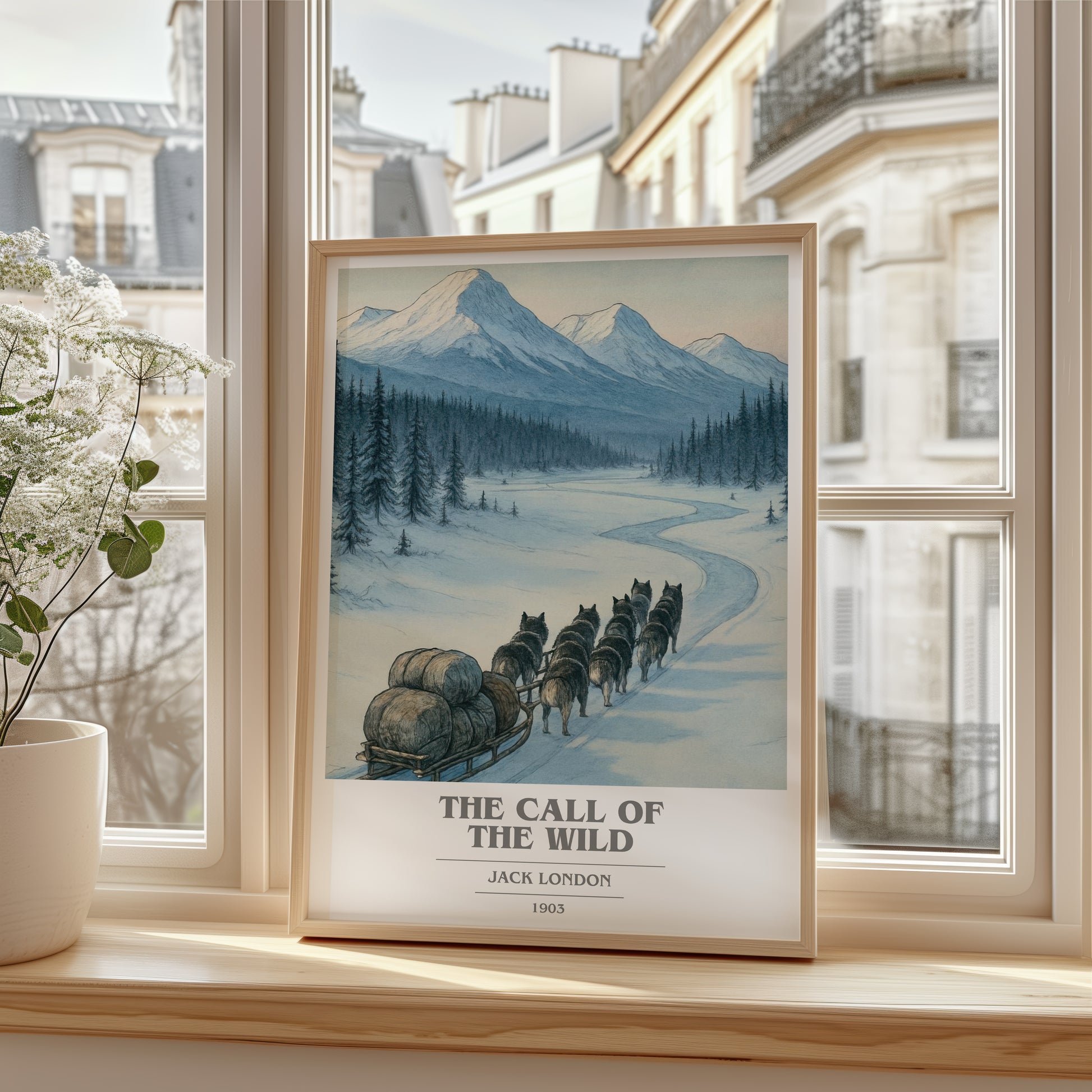 The Call Of The Wild book cover poster colour and style options – Jack London book art