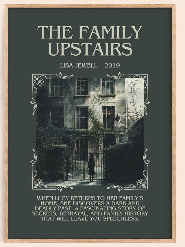 The Family Upstairs Minimalist Book Poster by Lisa Jewell
