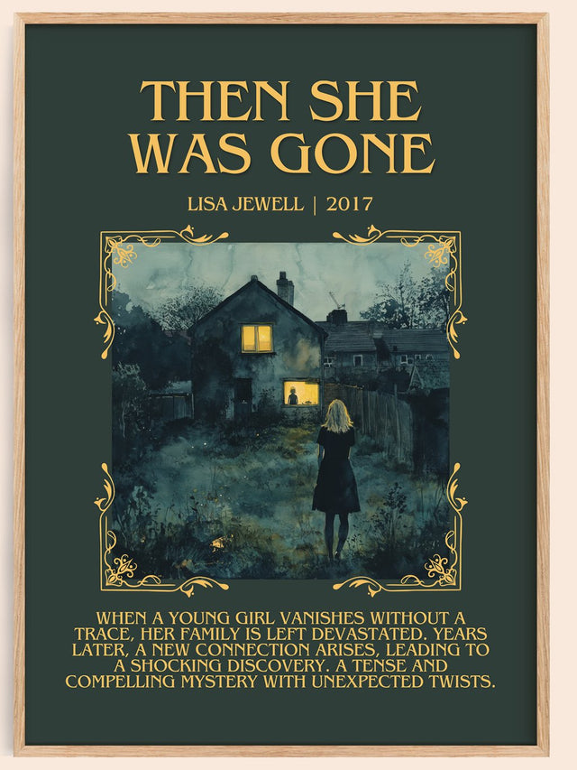 Then She Was Gone Minimalist Book Poster by Lisa Jewell