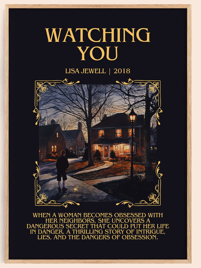 Watching You Minimalist Book Poster by Lisa Jewell