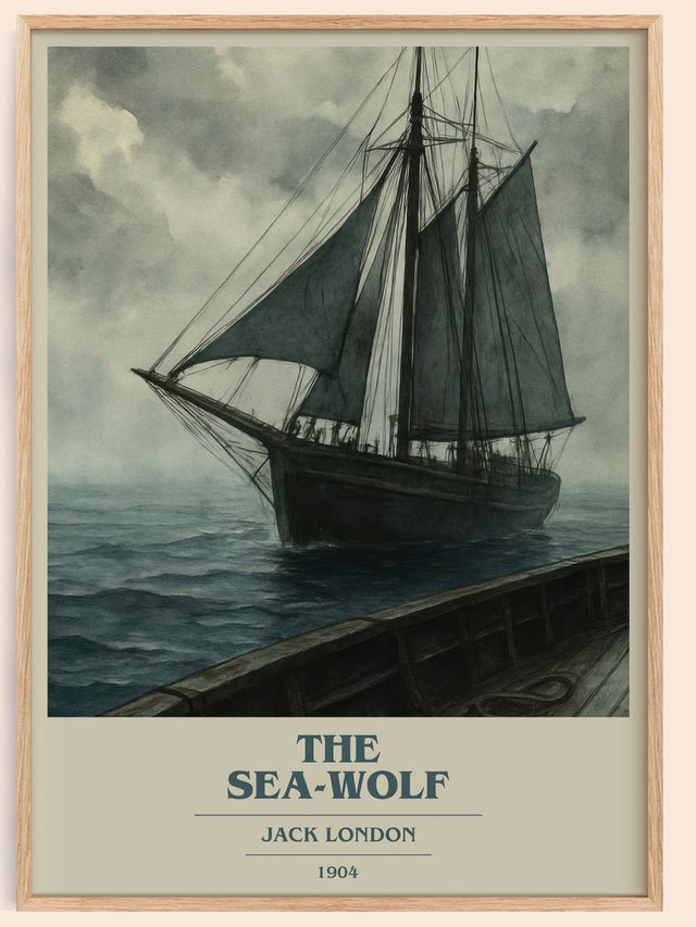 The Sea-Wolf Book Cover Poster by Jack London
